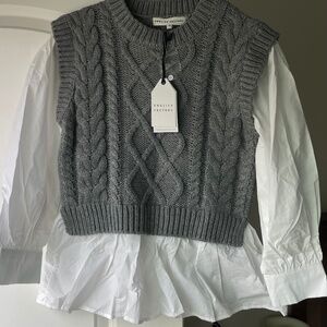 Blouse vest combination shirt - Instagram - New
